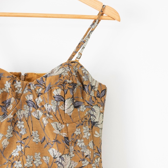 Banana Republic Baroque gold mini dress Size Small - Picture 3 of 6